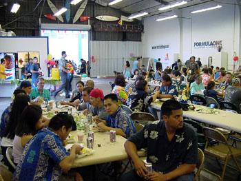 Luau crowd