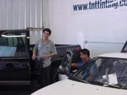Smiling as they tint