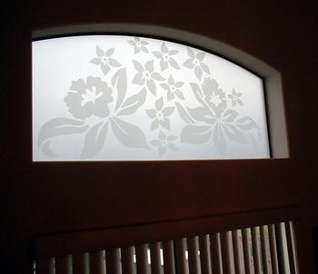 Orchid design w/ overlay