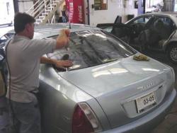 Burning down rear film