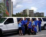The gang & the Limo