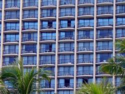 Rainbow Tower being tinted