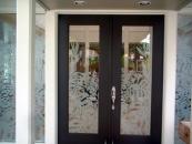 Monstera Floral Entry Doors