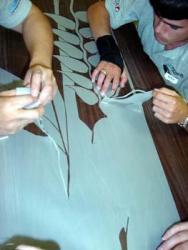 Working on Heliconia design